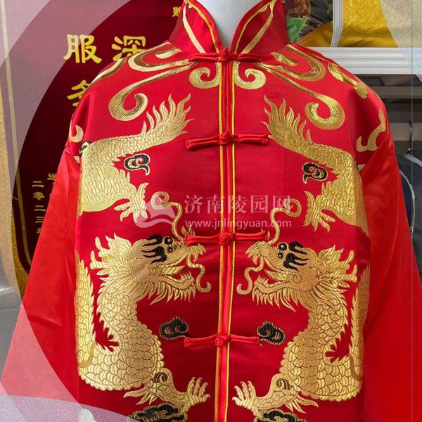双龙腾云殡葬唐装寿衣
